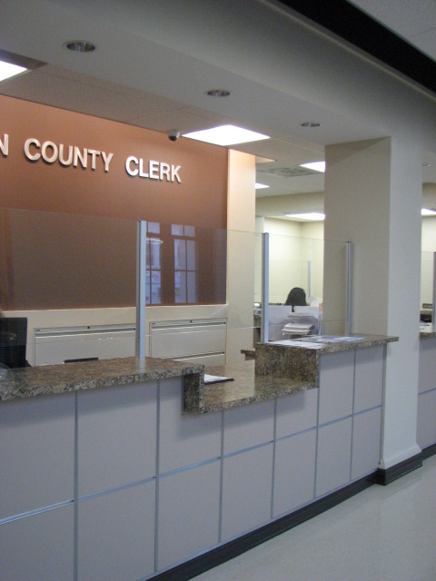 Clerk's Office Reception Desk