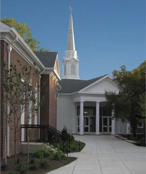 First Presbyterian Courtyard and Entrance